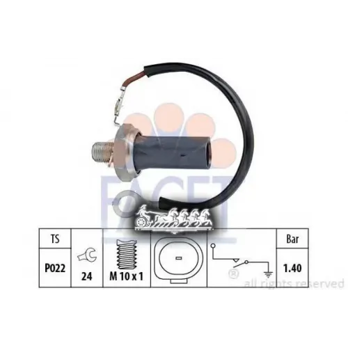 Датчик Давления Масла 7.0159 Facet 7.0159