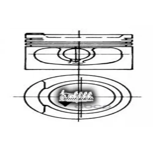 Поршень Комплект Vag 80/90/100/Golf/Passat -95 1.8 Dz/Ne/Ds/Jv/Pf/Rh/1P/Abs/Adz/Gu/Gx/Jv/Ev KOLBENSCHMIDT 