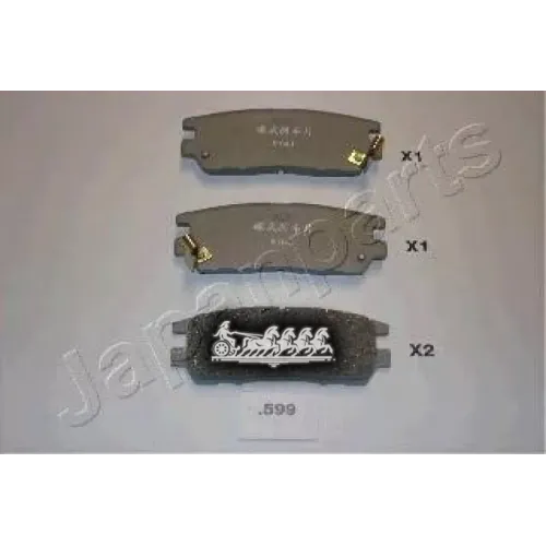 Колодки Тормозные Дисковые Japanparts PP-599AF