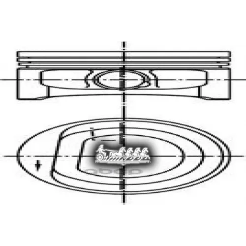 Поршень Комплект Vag Fabia/Polo -08 1.2 KOLBENSCHMIDT 