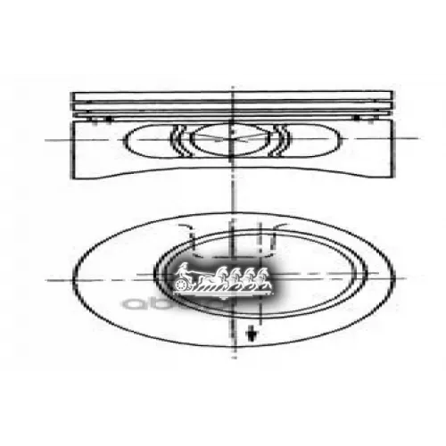 Поршень Комплект Opel Ascona/Astra/Calibra/Frontera/Kadett/Omega/Vectra -97 2.0 KOLBENSCHMIDT 