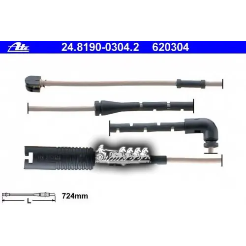 Датчик Износа Торм. Колодок Lr Rr 3 -12 Передн.(Необх.1шт.) Ate 