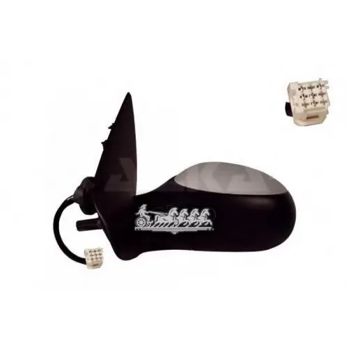 Зеркало Заднего Вида Peugeot 206 98- Электрич.выпукл.подогрев.грунт.прав. (В Сборе) ALKAR 