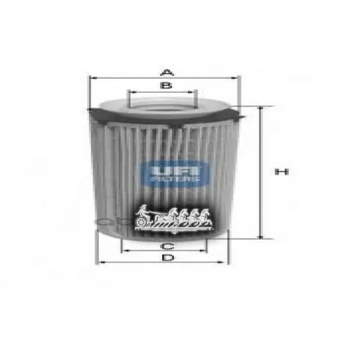Фильтр Масляный Bmw F01/10/E70/71 2.5D-4.0D UFI 25.096.00