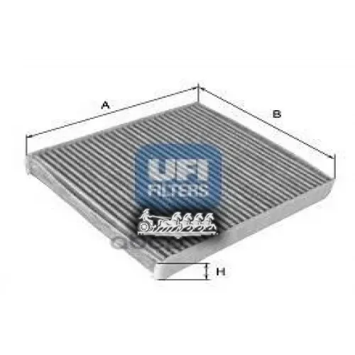 Фильтр Салона Mitsubishi Lancer/Outlander 07-/Citroen C-Crosser Угольный UFI 54.167.00