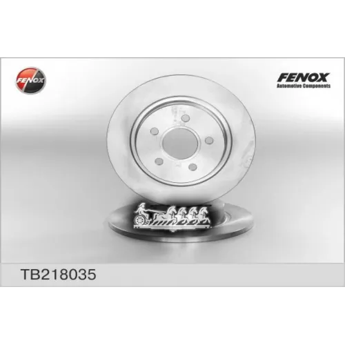 Диск Тормозной Ford Focus 04-/08-/Volvo C30/C70 Задний FENOX 