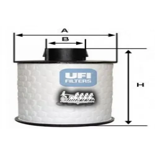 Фильтр Топливный, Дизель UFI 60.H2O.00