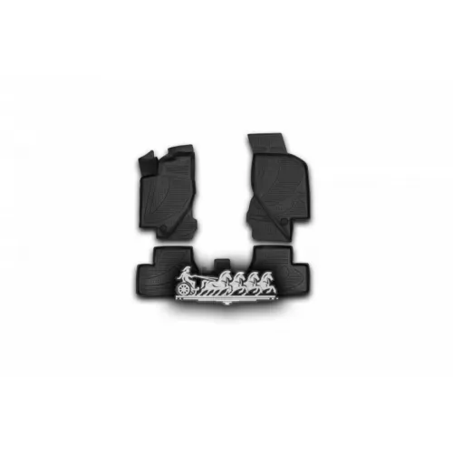 Коврики 3D В Салон Lada Granta2011->4 Шт. (Полиуретан) Autofamily 