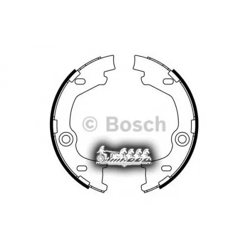 Колодки Тормозные Барабанные Зад Bosch 