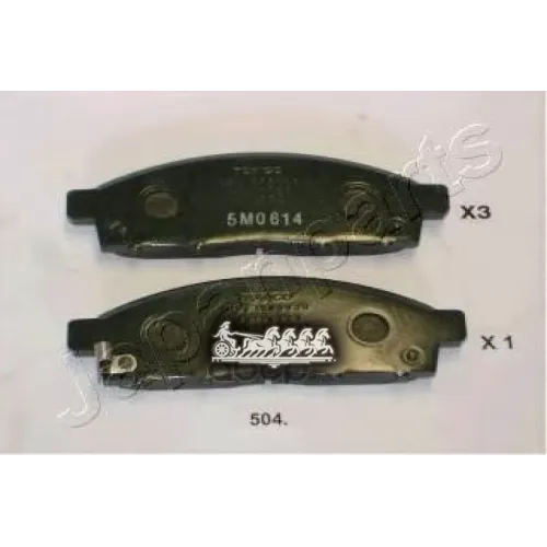 Колодки Тормозные Дисковые, Комплект Перед Japanparts 