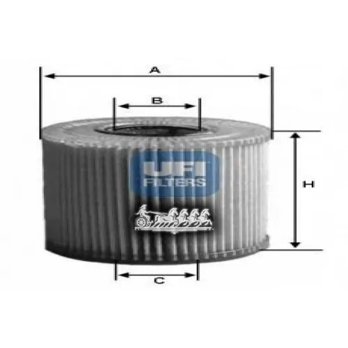 Фильтр Масляный Skoda Fabia 1.2 01-/Vw Polo 1.2 01- UFI 25.029.00