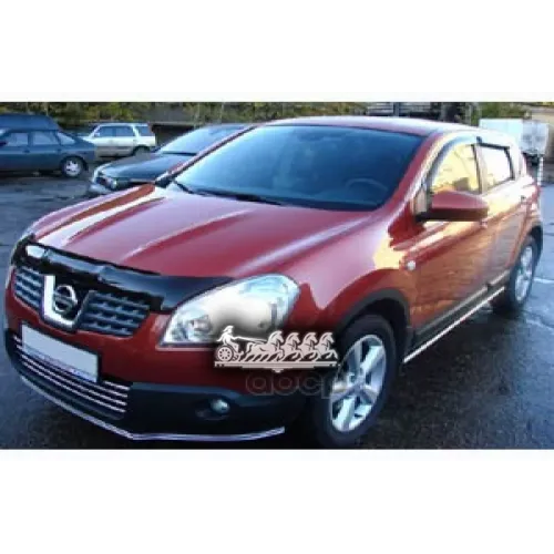 Дефлектор Капота Темный Nissan Qashqai/Qashqai+2 2007-2009Autofamily 