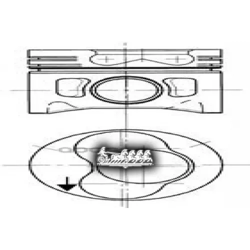 Поршень Комплект Vag A4/A6/Passat/Golf 4/Octavia 95-/-08 3-4Цил. 1.9Tdi KOLBENSCHMIDT 