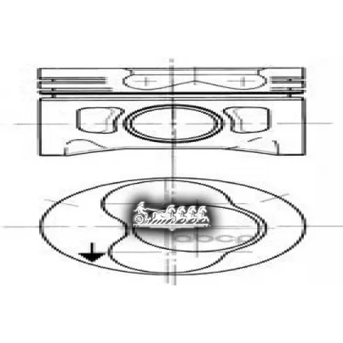 Поршень Комплект Vag A4/A6/Passat/Golf 4/Octavia 95-/-08 1-2Цил. 1.9Tdi KOLBENSCHMIDT 