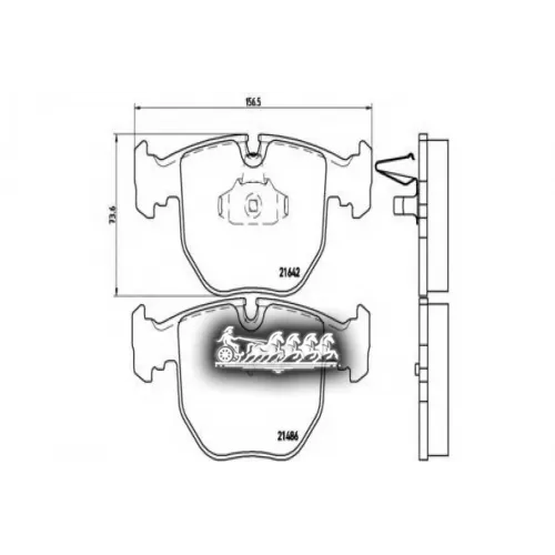 Колодки Тормозные Дисковые Перед Brembo 