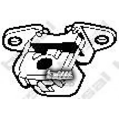 Кронштейн Глушителя (Peug 307 01- ) Bosal 