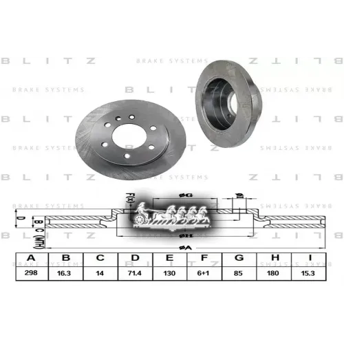 Диск Тормозной Mb Sprinter 06- Задн. Blitz 
