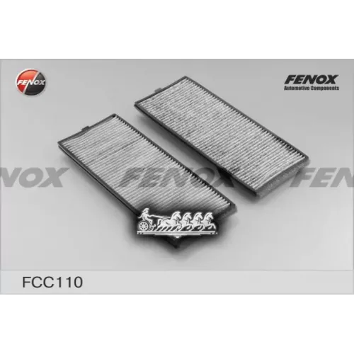 Фильтр Салона Hyundai Accent/Getz 00- (Упак.2шт.) Угольный FENOX 