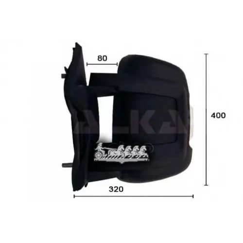 Зеркало Заднего Вида Psa Jumper/Ducato/Boxer 06- Электрич.выпукл.подогрев Ук-Ль Поворот.датчик T Лев. (В Сборе) ALKAR 92...