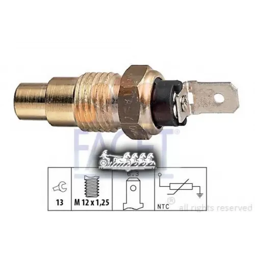 Датчик Температуры Охлаждающей Жидкости Facet 7.3078