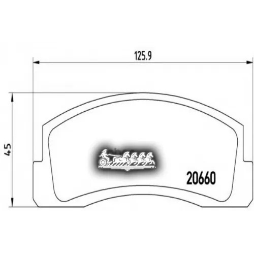 Колодки Тормозные Ваз Нива 4X4 Перед. Brembo 