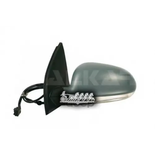 Зеркало Заднего Вида Vw Golf V 03- Электрич.асферич.подогрев Грунт.лев. (В Сборе) ALKAR 