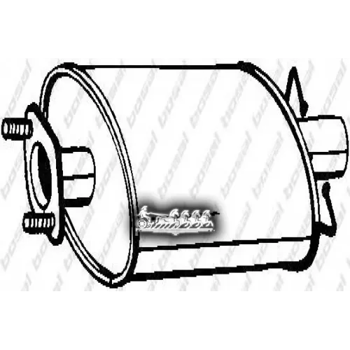 Глушитель Центральный (Ford Transit 06- ) Bosal 