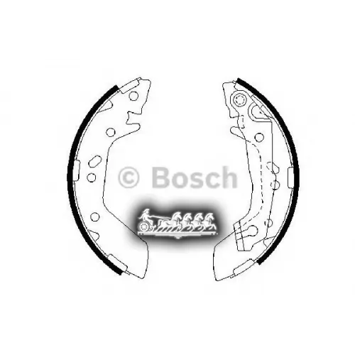 Колодки Тормозные Барабанные   Перед Bosch 