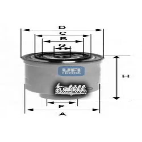 Фильтр Топливный Hyundai Porter /H-1/H-100/Mitsubishi Pajero/L200 2.5 Diesel UFI 24.366.00