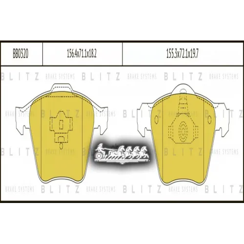 Колодки Тормозные Дисковые Перед Blitz 