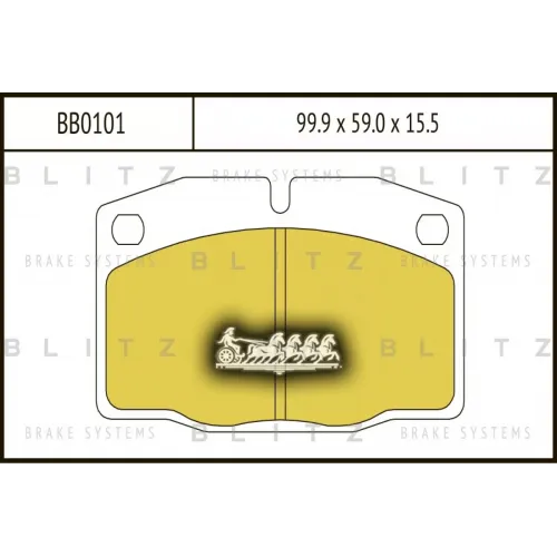 Колодки Тормозные Дисковые Перед Blitz 