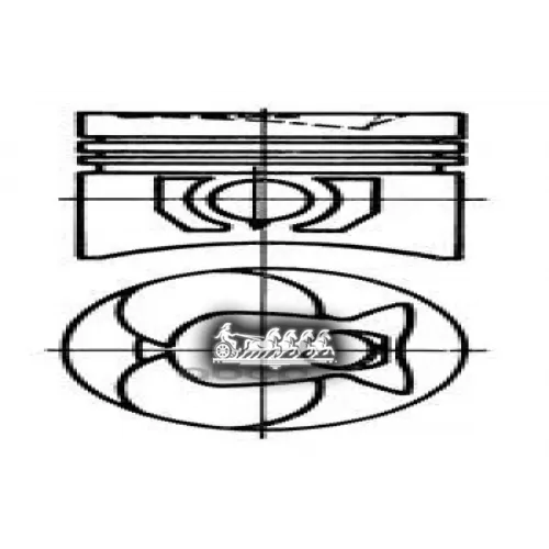 Поршень Комплект Mb 207D-409D 79- 2.4D/3.0D KOLBENSCHMIDT 
