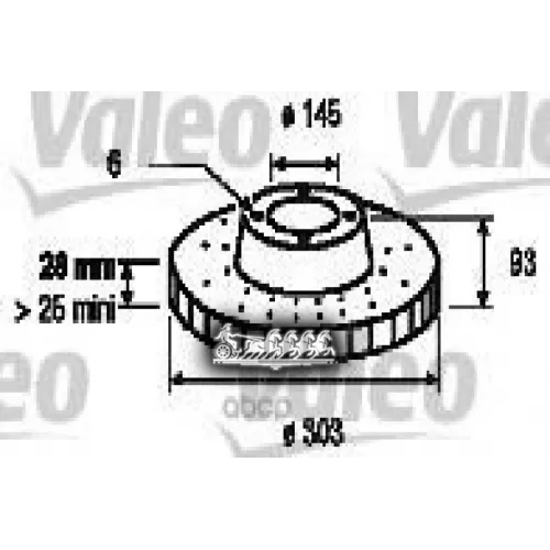 Диск Тормозной Mercedes Srinter (2006 - ) Зад X1 Valeo 