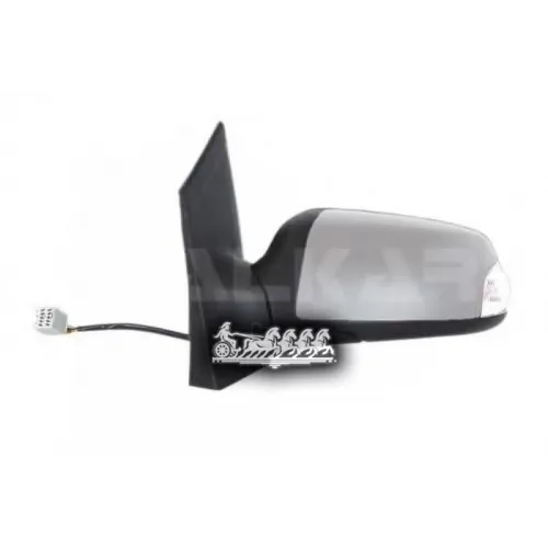 Зеркало Заднего Вида Ford C-Max 07- Электрич.выпукл.подогрев.ук-Ль Поворот.грунт.лев. (В Сборе) ALKAR 