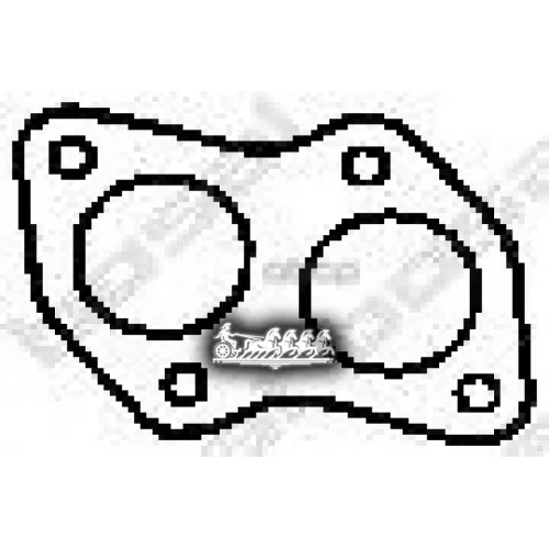 Прокладка Глушителя (Audi 50 76-78 ) Bosal 