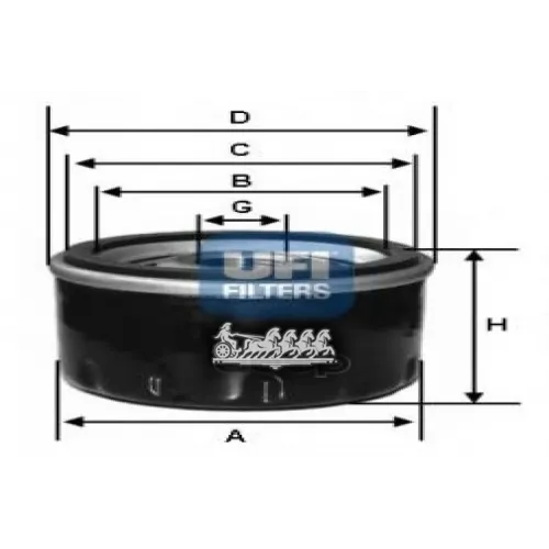 Фильтр Масляный Ваз/Fiat 2101-2107/Niva/124 75- 1.4/1.8 UFI 