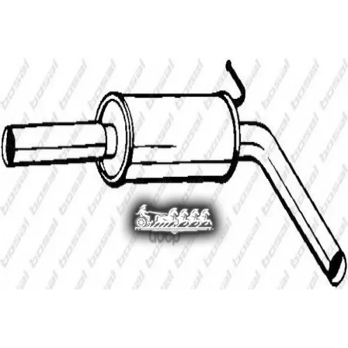 Глушитель Центральный (V.w. Polo 01-06 ) Bosal 