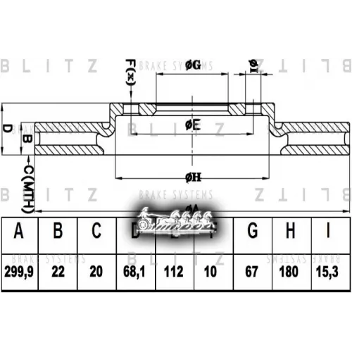 Диск Тормозной Mb C219/W211/S211 05- Задн. Вент. Blitz 