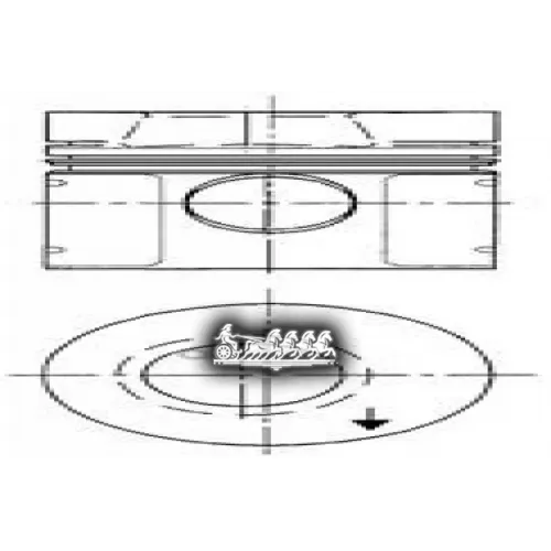 Поршень Двигателя Mercedes-Benz KOLBENSCHMIDT 