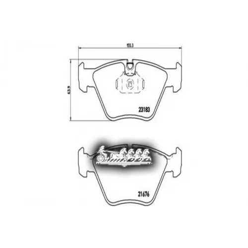 Колодки Тормозные Дисковые Перед Brembo 