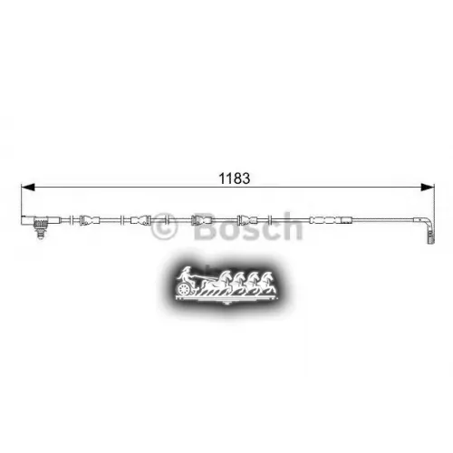 Датчик Износа Торм. Колодок Land Rover Discovery/Rr Sport 04- Задн. Bosch 