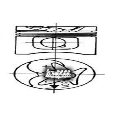 Поршень Комплект Mb W201/W124/W202/310D/410D -95 2.0D/Td/2.5D/3.0D KOLBENSCHMIDT 