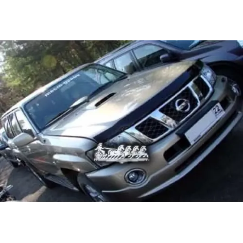 Дефлектор Капота Темный Nissan Patrol/Safari 2004-2009Autofamily 