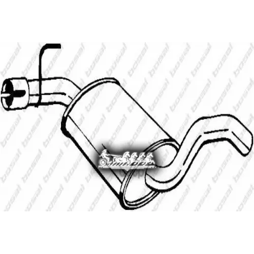 Глушитель Центральный (V.w. Vento 91-95 ) Bosal 