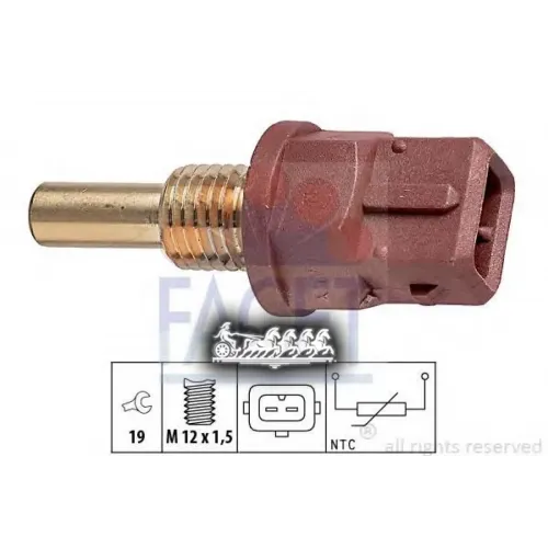 Датчик Температуры Охлаждающей Жидкости Facet 7.3248