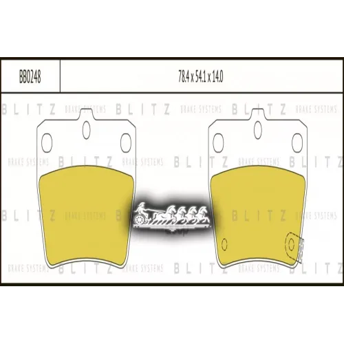 Колодки Тормозные Дисковые Зад Blitz 