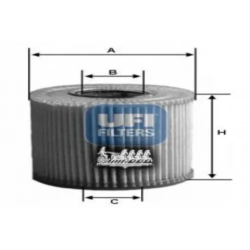 Фильтр Масляный Land Rover Discovery 09- 3.0D UFI 