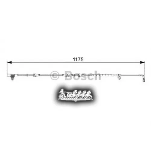 Датчик Износа Торм. Колодок Land Rover Discovery 04- Передн. Bosch 