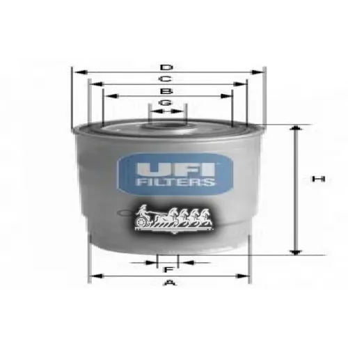 Фильтр Топливный Audi A4/A6/A80/A100/Vw Passat -00/Volvo 850/S70/S80 D/Td UFI 24.379.00