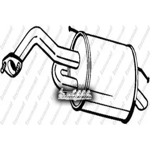 Глушитель Задний (Chev Matiz 05- ) Bosal 